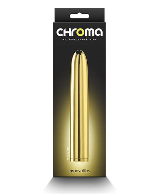 Ns Novelties INC Chroma 7" Rechargeable Vibe Gold Vibrators