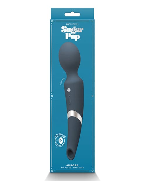 Ns Novelties INC Sugar Pop Aurora Air Pulse Massager Wand Blue Vibrators