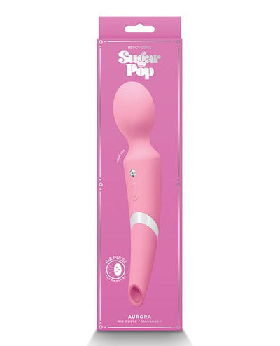 Ns Novelties INC Sugar Pop Aurora Air Pulse Massager Wand Pink Vibrators