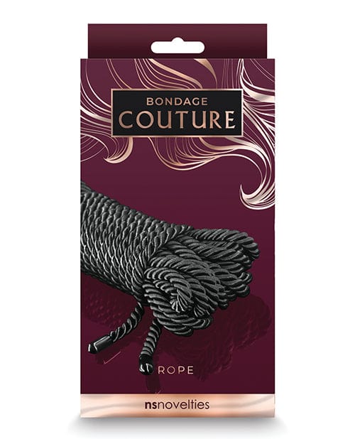 NS Novelties Bondage Couture Rope Black Kink &amp; BDSM