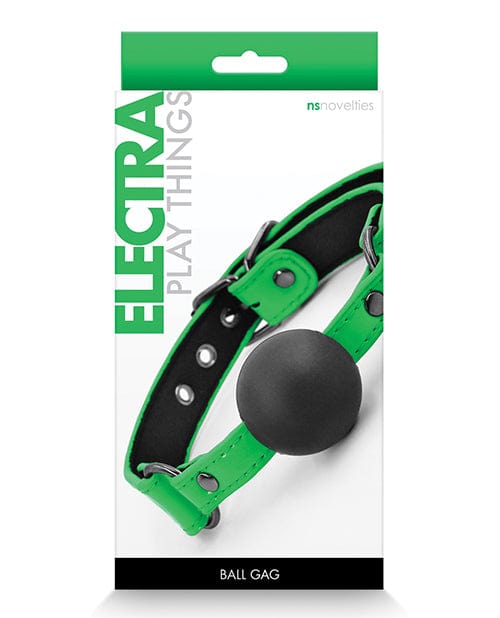 NS Novelties Electra Ball Gag Green Kink &amp; BDSM