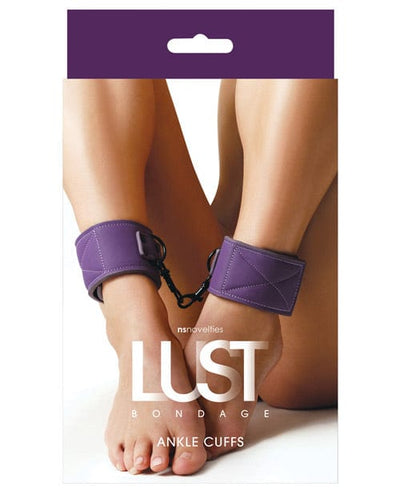 NS Novelties Lust Bondage Ankle Cuffs - Purple Kink & BDSM