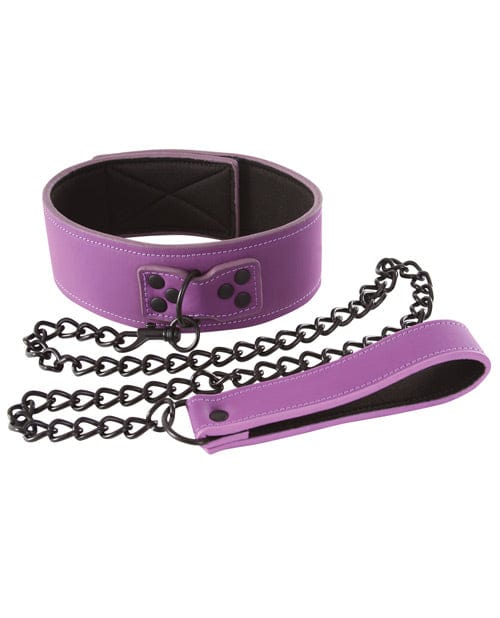 NS Novelties Lust Bondage Collar - Purple Kink &amp; BDSM