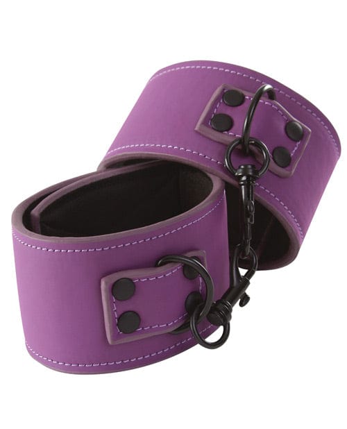 NS Novelties Lust Bondage Wrist Cuffs - Purple Kink &amp; BDSM