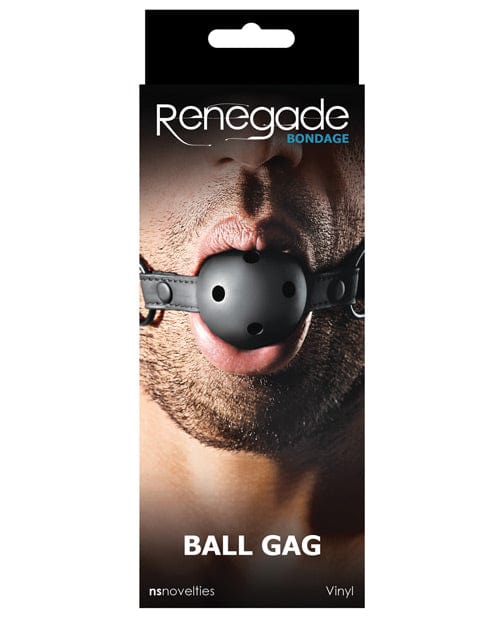 NS Novelties Renegade Bondage Ball Gag - Black Kink & BDSM