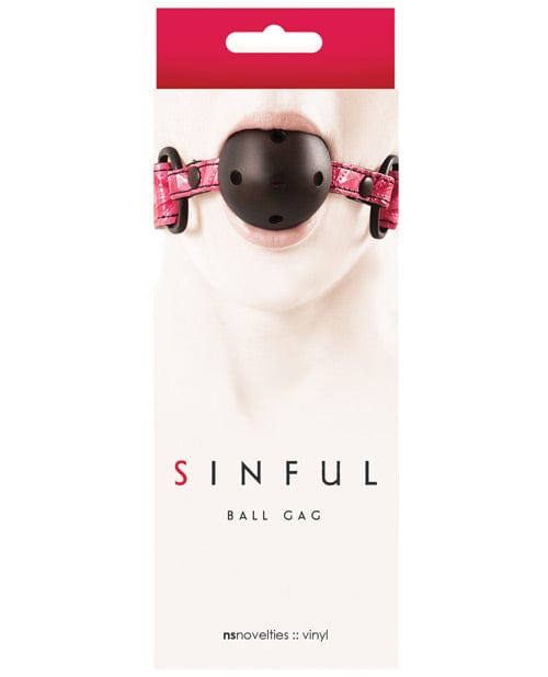 NS Novelties Sinful Ball Gag Pink Kink &amp; BDSM