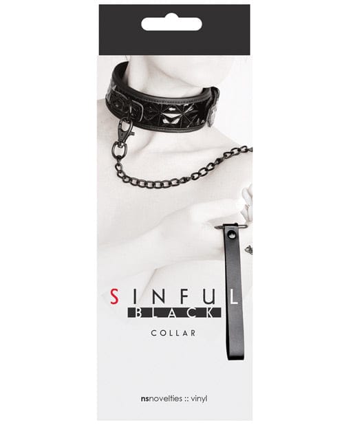 NS Novelties Sinful Collar Black Kink &amp; BDSM