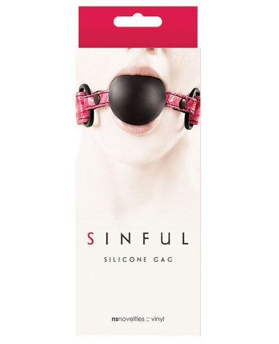 NS Novelties Sinful Soft Silicone Gag Pink Kink & BDSM