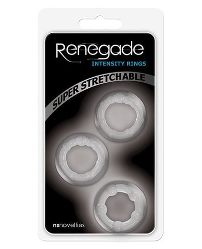 NS Novelties Renegade Intensity Rings - Clear Penis Toys