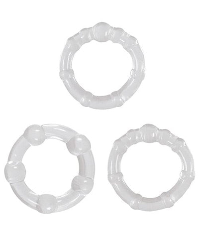 NS Novelties Renegade Intensity Rings - Clear Penis Toys
