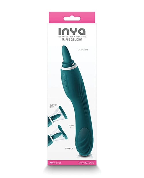 NS Novelties INYA Triple Delight Dark Teal Vibrators