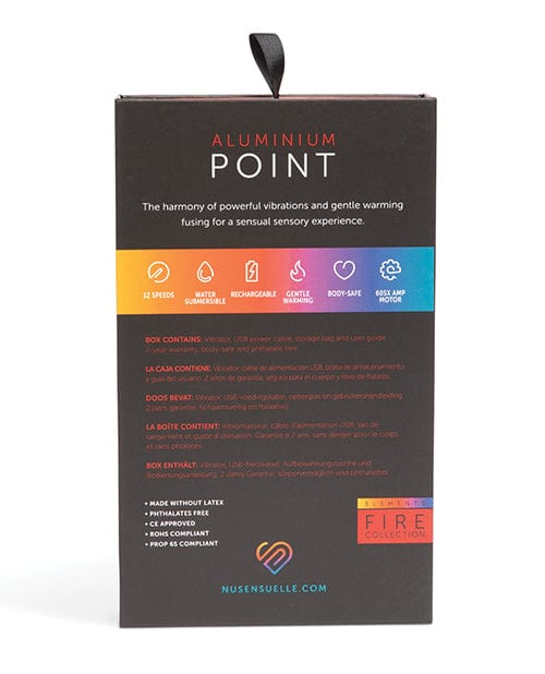 Nu Sensuelle Nu Sensuelle Aluminum Point Rechargeable Bullet - Multicolor Vibrators