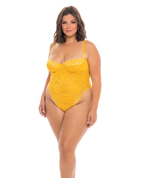 Oh La La Cheri Lexi High Lace Teddy Gold Fusion Lingerie &amp; Costumes