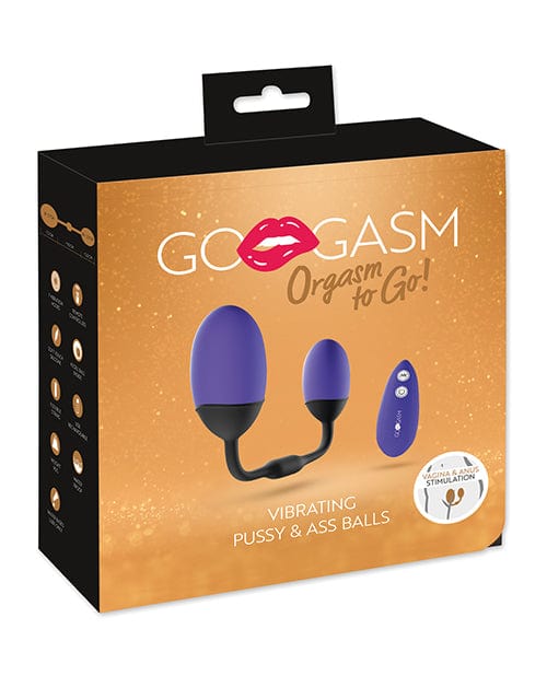 Orion Versand Gmbh &amp; Co Gogasm Vibrating Pussy &amp; Ass Balls - Purple Vibrators
