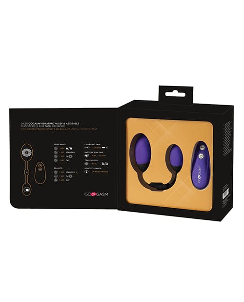 Orion Versand Gmbh &amp; Co Gogasm Vibrating Pussy &amp; Ass Balls - Purple Vibrators