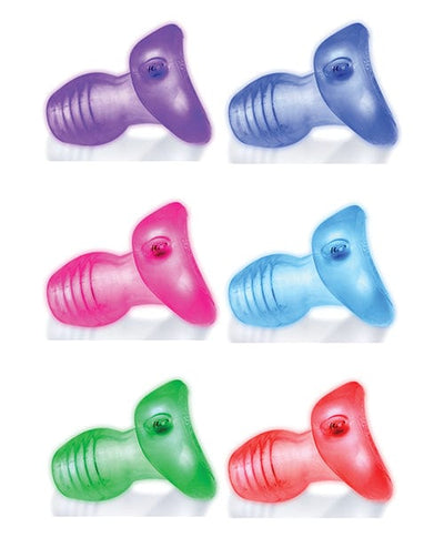OXBALLS Oxballs Glowhole 1 Hollow Buttplug with LED Insert Small - Clear Anal Toys