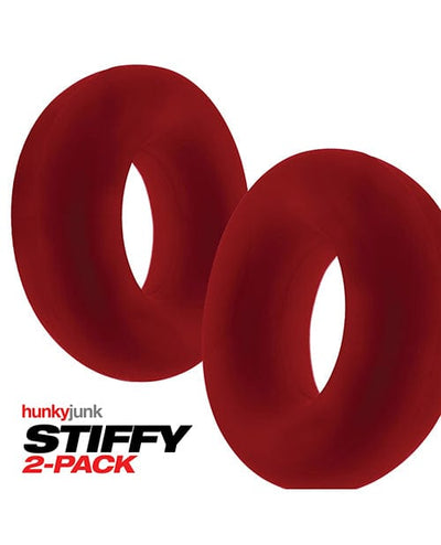 OXBALLS Hunky Junk Stiffy 2 Pack Cockrings Cherry Ice Penis Toys