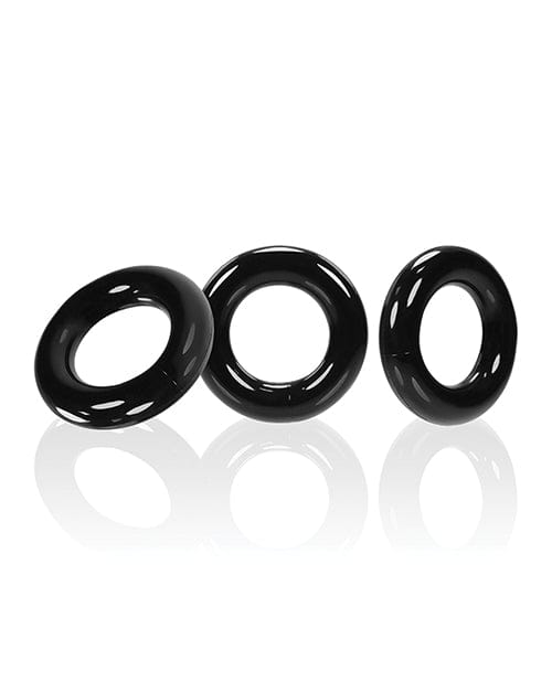 OXBALLS Oxballs Willy Rings - Black Pack Of 3 Penis Toys