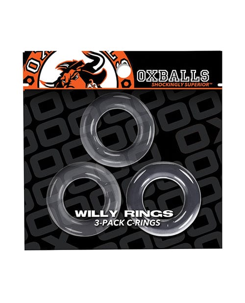 OXBALLS Oxballs Willy Rings - Clear Pack Of 3 Penis Toys