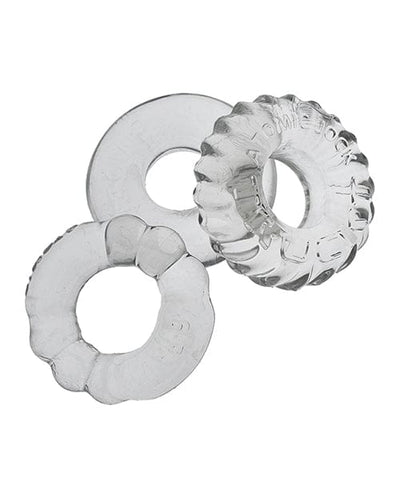 OXBALLS Oxballs Bonemaker 3 Pack Cockring Kit Clear Sale