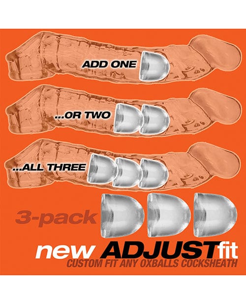 OXBALLS Oxballs Cocksheath Adjustfit Inserts - Pack Of 3 Clear Sale
