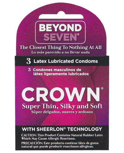 Paradise Marketing Crown Lubricated Condoms 3 Box More