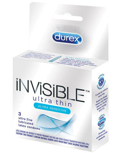 Paradise Marketing Durex Invisible Ultra Thin Condom - Box Of 3 More