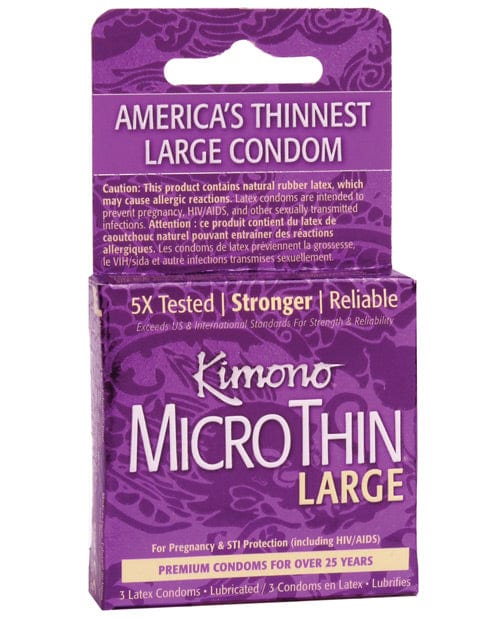 Paradise Marketing Kimono Micro Thin Large Condom 3 More
