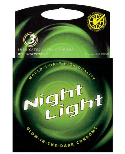 Paradise Marketing Night Light Glow In The Dark Condom - Box Of 3 More