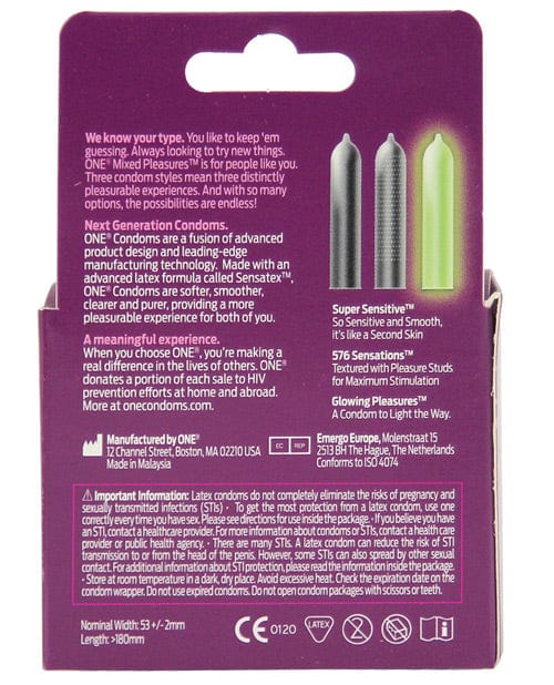 Paradise Marketing One Mixed Pleasures Condoms More