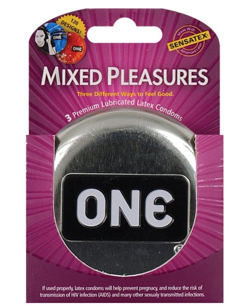 Paradise Marketing One Mixed Pleasures Condoms 3 More