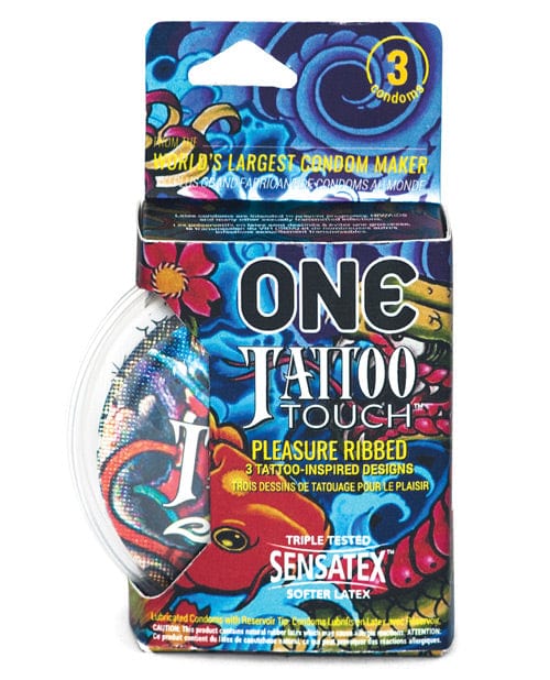 Paradise Marketing One Tattoo Touch Condoms 3 More