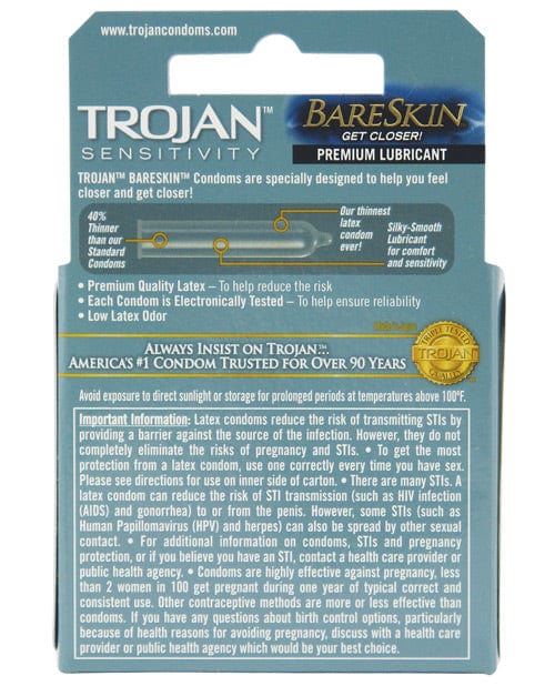 Paradise Marketing Trojan Bareskin Condoms More
