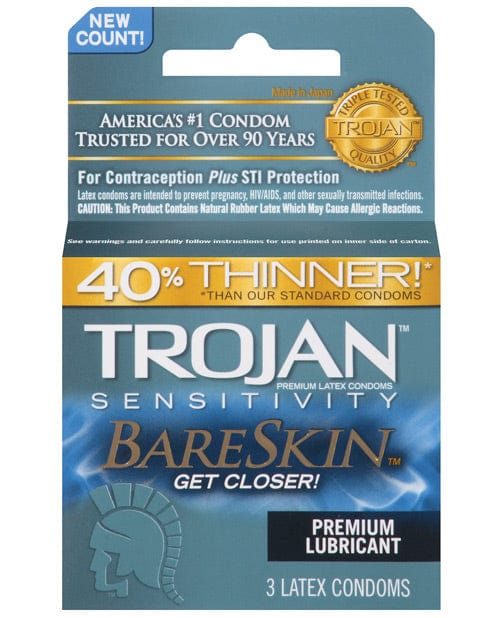 Paradise Marketing Trojan Bareskin Condoms 3 More