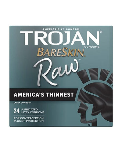 Paradise Marketing Trojan Bareskin Raw Condom - Pack Of 24 More