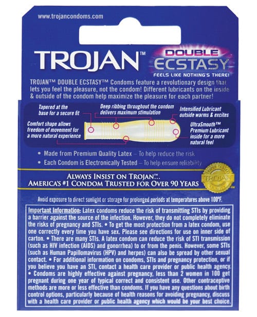 Paradise Marketing Trojan Double Ecstasy Condom More