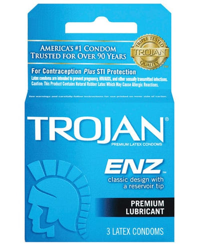 Paradise Marketing Trojan Enz Lubricated Condoms 3 More