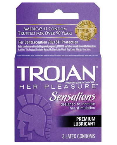 Paradise Marketing Trojan Her Pleasure Condoms - Box Of 3 More