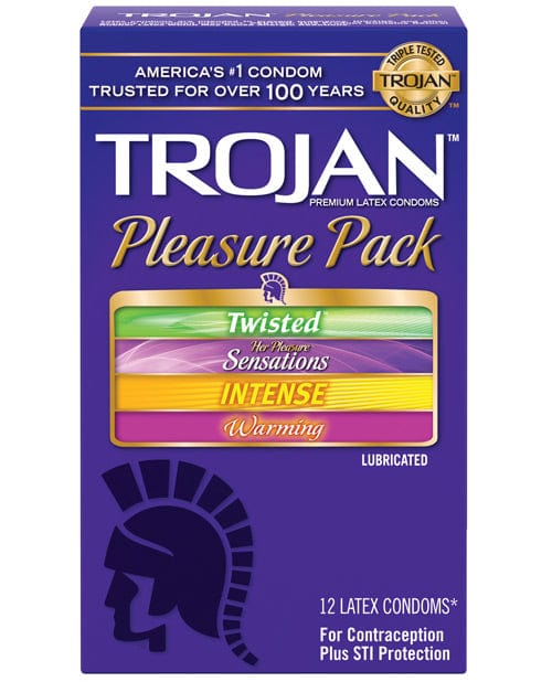 Paradise Marketing Trojan Pleasure Condoms - Asst. Box Of 12 More