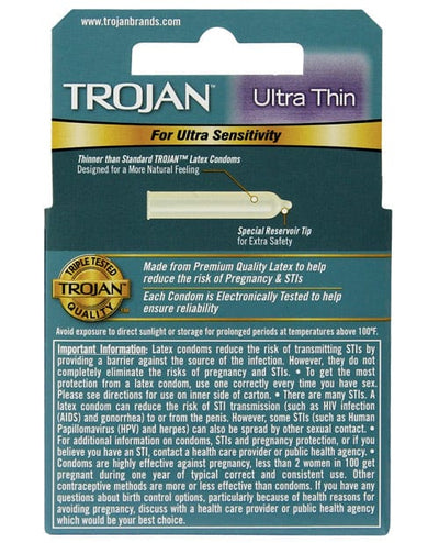 Paradise Marketing Trojan Ultra Thin Condoms More