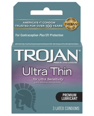 Paradise Marketing Trojan Ultra Thin Condoms 3 More
