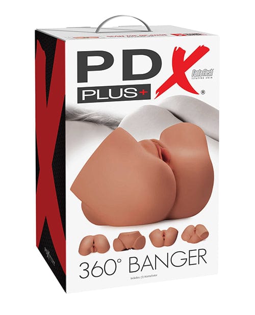 Pdx Brands Pdx Plus 360 Banger Brown Penis Toys