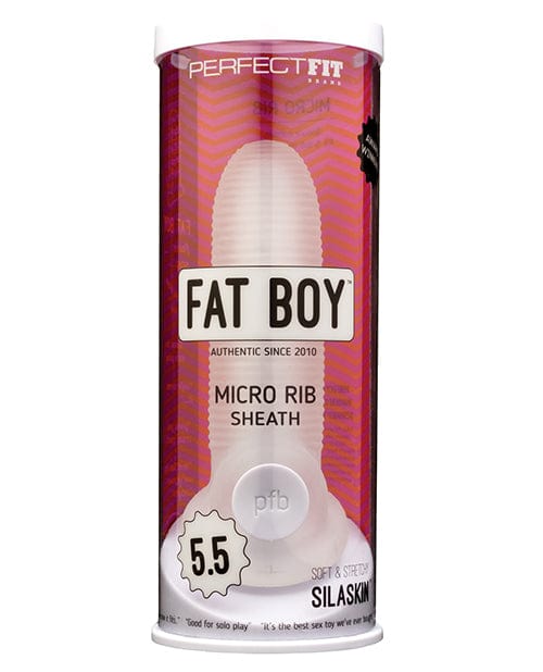 Perfect Fit Brand Perfect Fit Fat Boy Micro Ribbed Sheath 5.5" Penis Toys