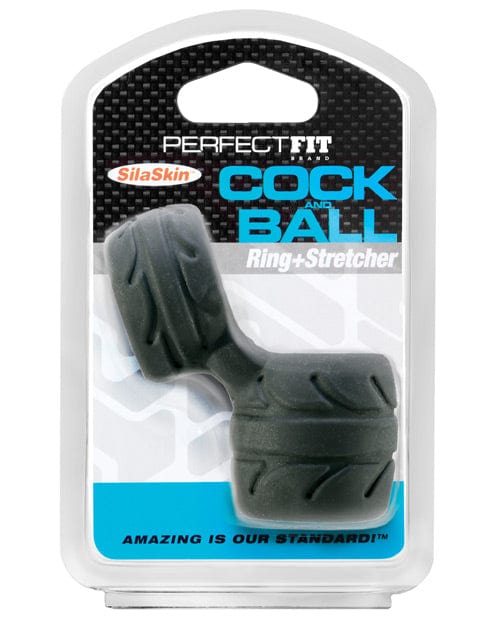 Perfect Fit Brand Perfect Fit SilaSkin Cock &amp; Ball Ring Black Penis Toys