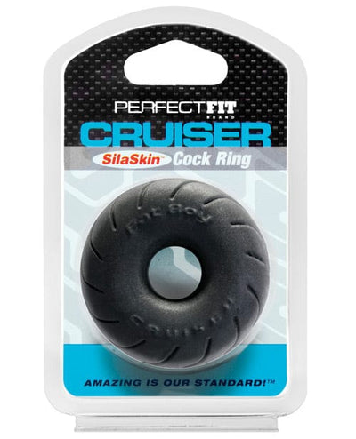 Perfect Fit Brand Perfect Fit SilaSkin Cruiser Ring Black Penis Toys