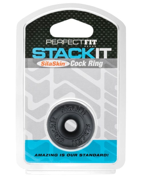 Perfect Fit Brand Perfect Fit Stackit Cock Ring Black Penis Toys