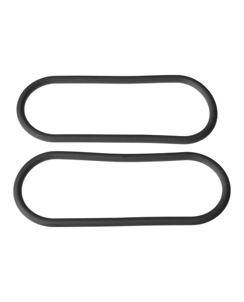 Perfect Fit Brand XPlay Gear 12" Slim Wrap Ring - Black Pack Of 2 Penis Toys