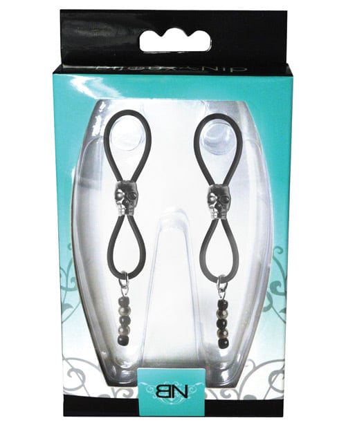PHS International Bijoux De Nip Nipple Halos Black Skull Slider - Black-Silver Kink &amp; BDSM