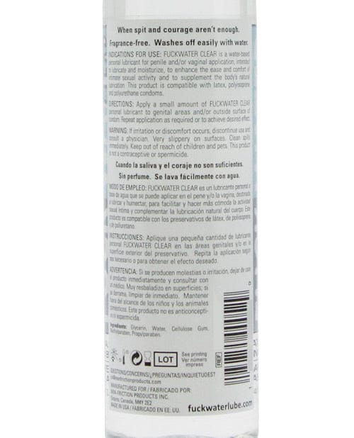 Picture Brite Fuck Water Clear H2O Lubes