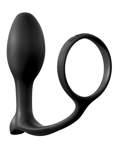 Pipedream Products Anal Fantasy Ass-gasm Cockring Beginners Plug - Black Anal Toys